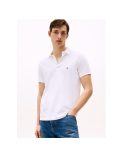 Polo slim core 1985 blanc homme - Tommy Hilfiger