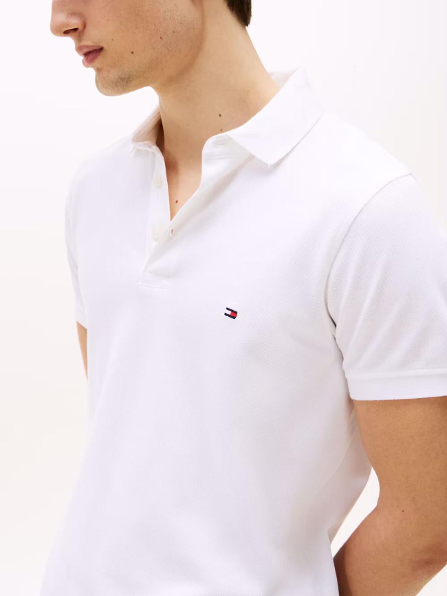 Polo slim core 1985 blanc homme - Tommy Hilfiger