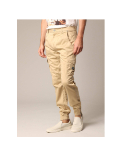 Pantalon slim cargo garden beige homme - Deeluxe