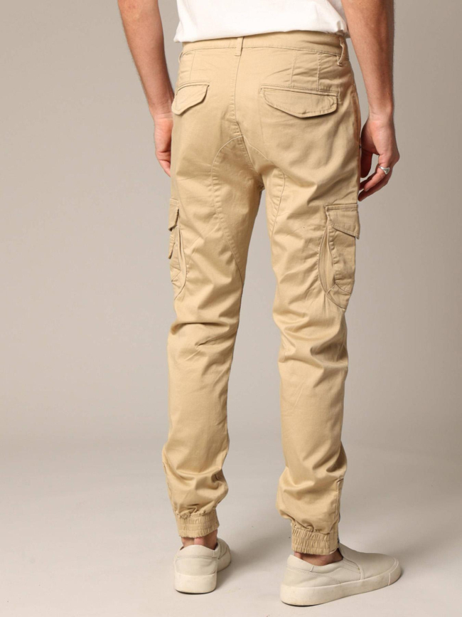 Pantalon slim cargo garden beige homme - Deeluxe