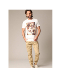 Pantalon slim cargo garden beige homme - Deeluxe
