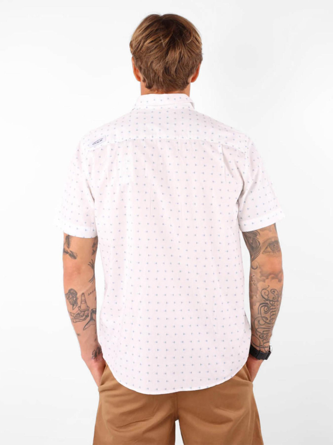 Chemise manches courtes à motif geo blanc homme - Oxbow