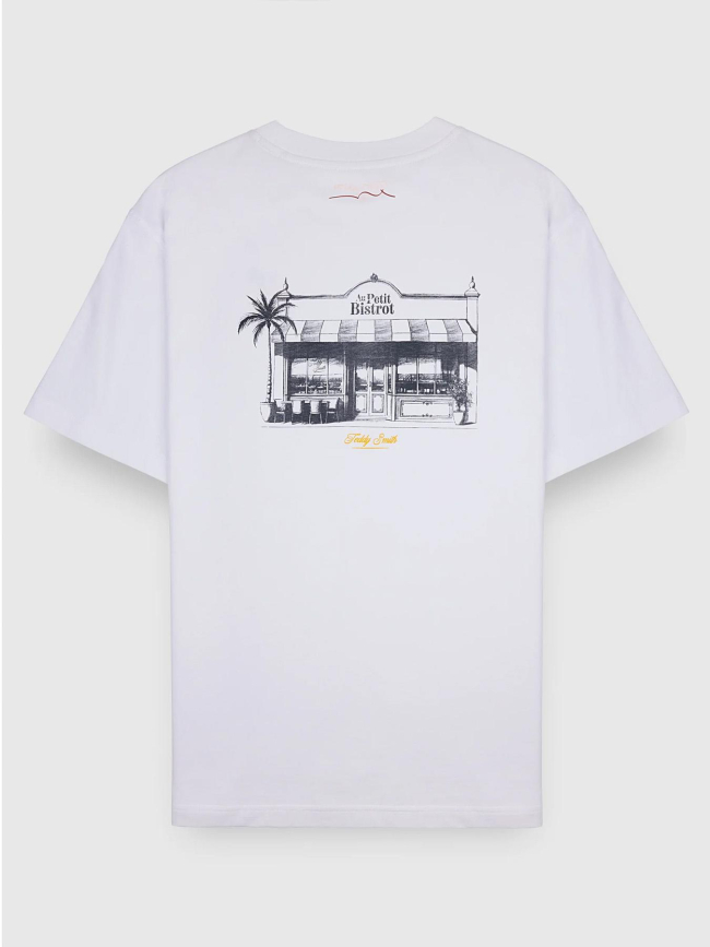 T-shirt à manches courtes t-bistro blanc homme - Teddy Smith