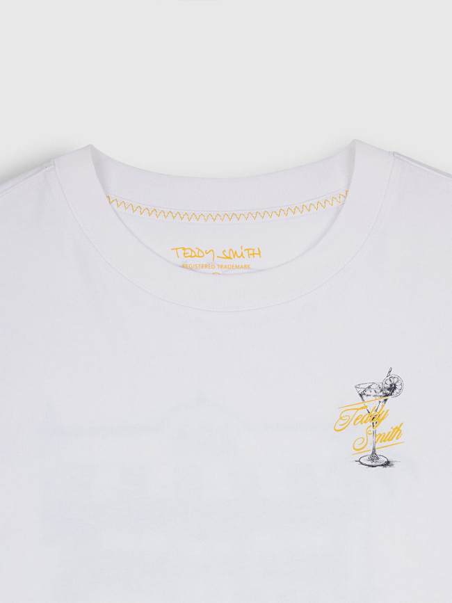 T-shirt à manches courtes t-bistro blanc homme - Teddy Smith