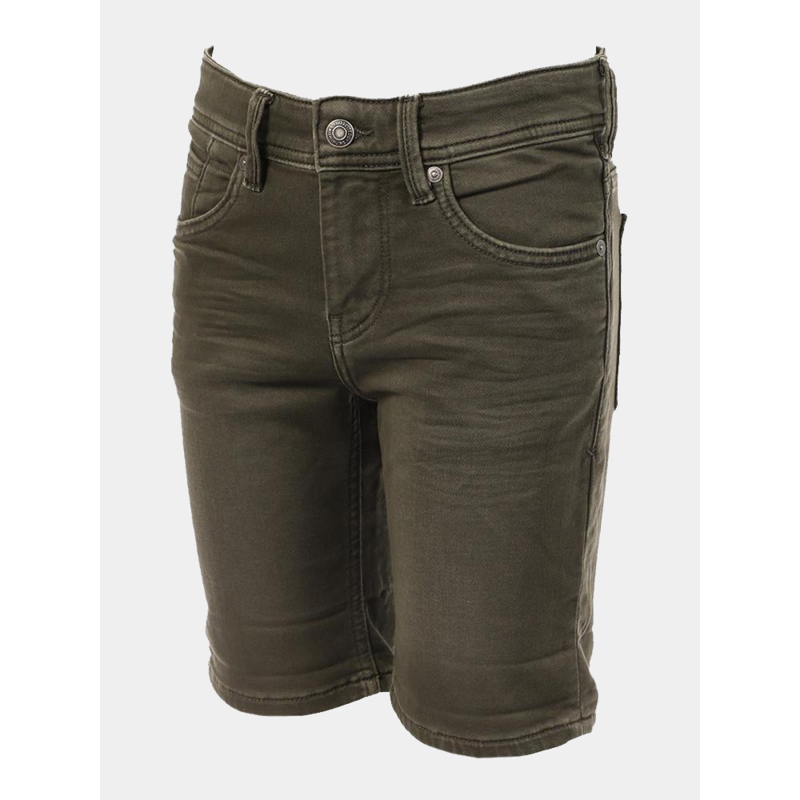 Short en jean scotty 3 regular kaki homme - Teddy Smith