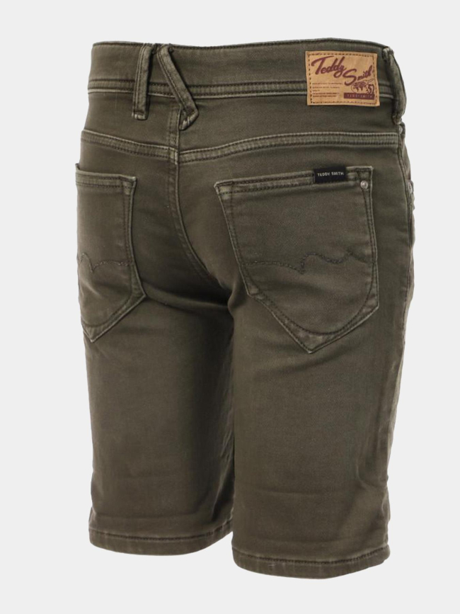 Short en jean scotty 3 regular kaki homme - Teddy Smith