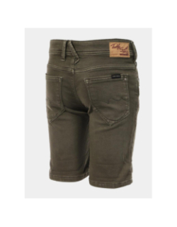 Short en jean scotty 3 regular kaki homme - Teddy Smith