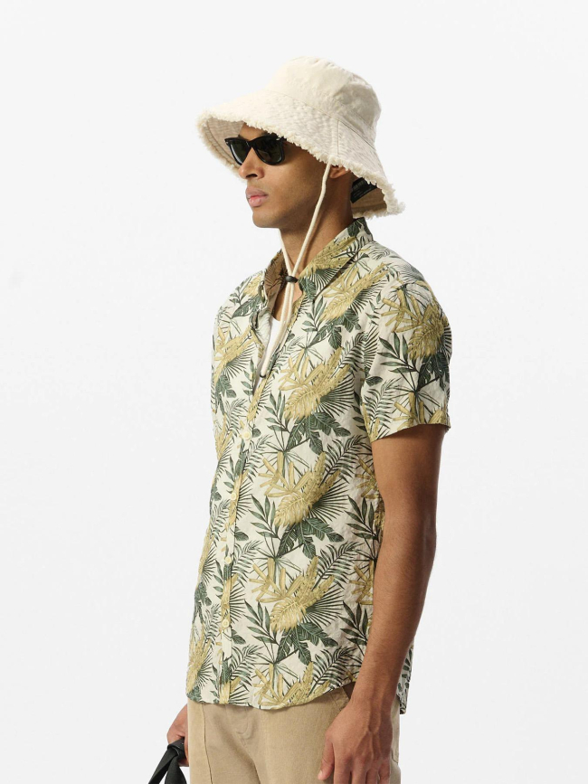 Chemise à motif feuillage c-dixon vert homme - Teddy Smith