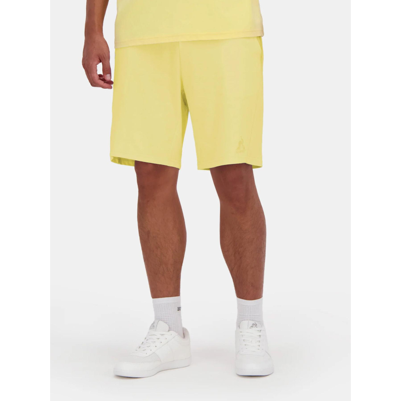 Short de sport ess n1 jaune homme - Le Coq Sportif
