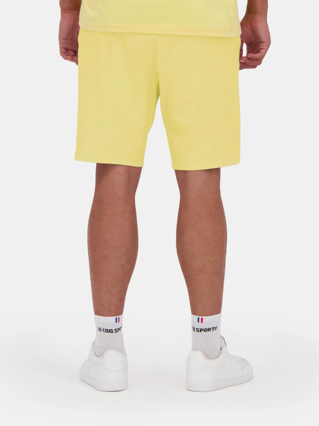 Short de sport ess n1 jaune homme - Le Coq Sportif