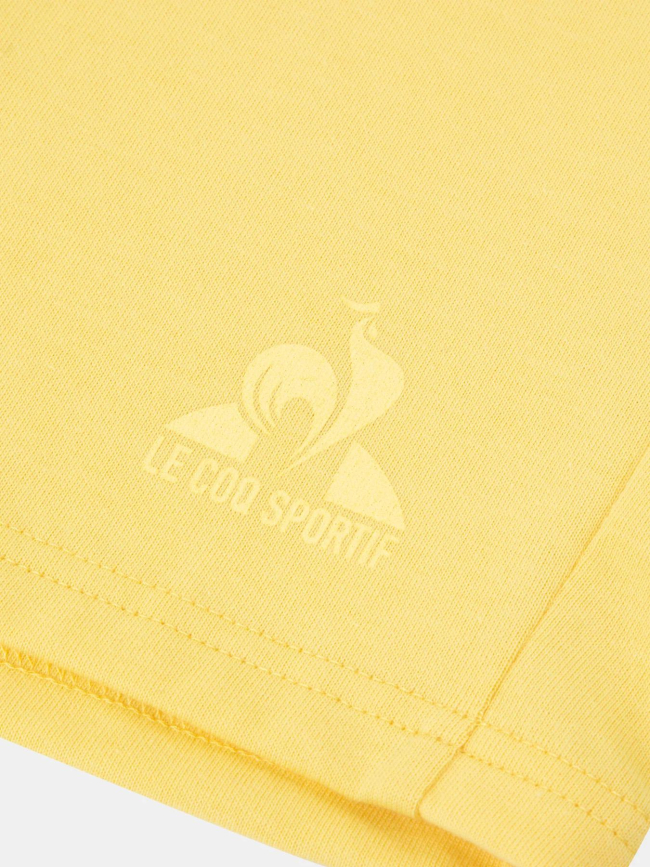 Short de sport ess n1 jaune homme - Le Coq Sportif