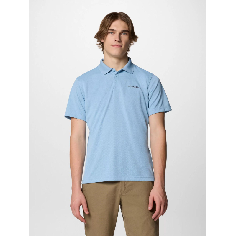 Polo de randonnée hike bleu ciel homme - Columbia