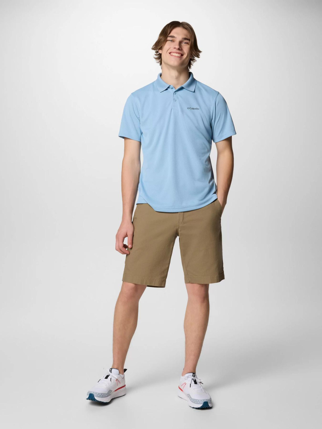 Polo de randonnée hike bleu ciel homme - Columbia