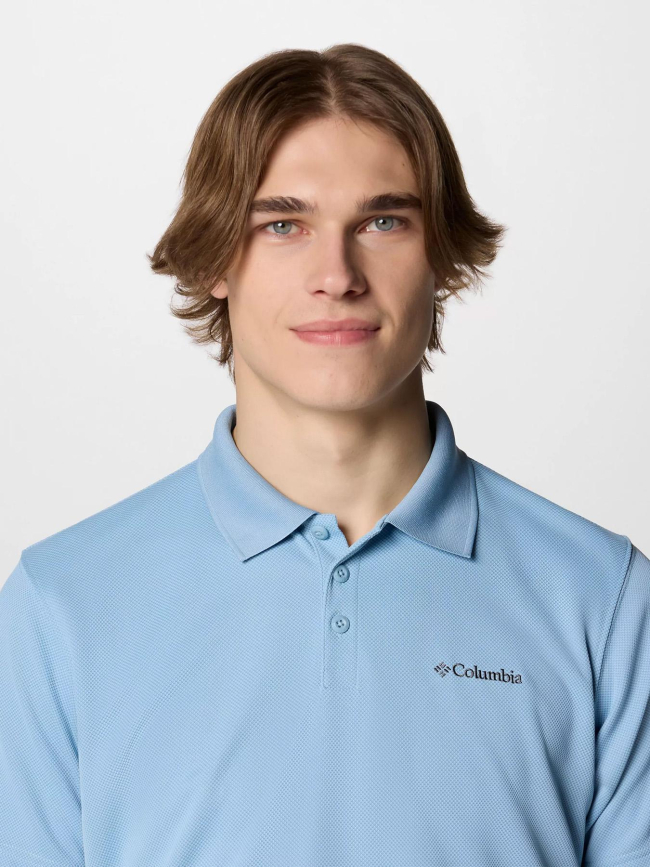 Polo de randonnée hike bleu ciel homme - Columbia