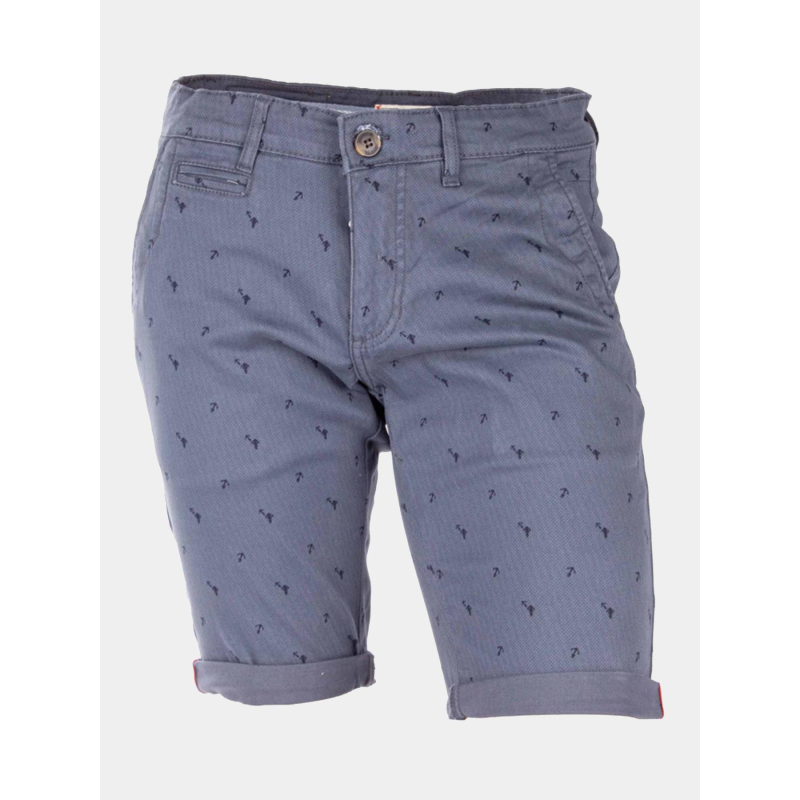 Bermuda chino vadim bleu homme - La Maison Blaggio