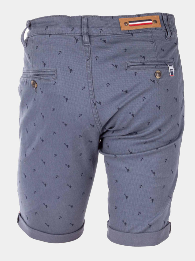 Bermuda chino vadim bleu homme - La Maison Blaggio