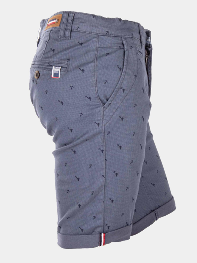 Bermuda chino vadim bleu homme - La Maison Blaggio
