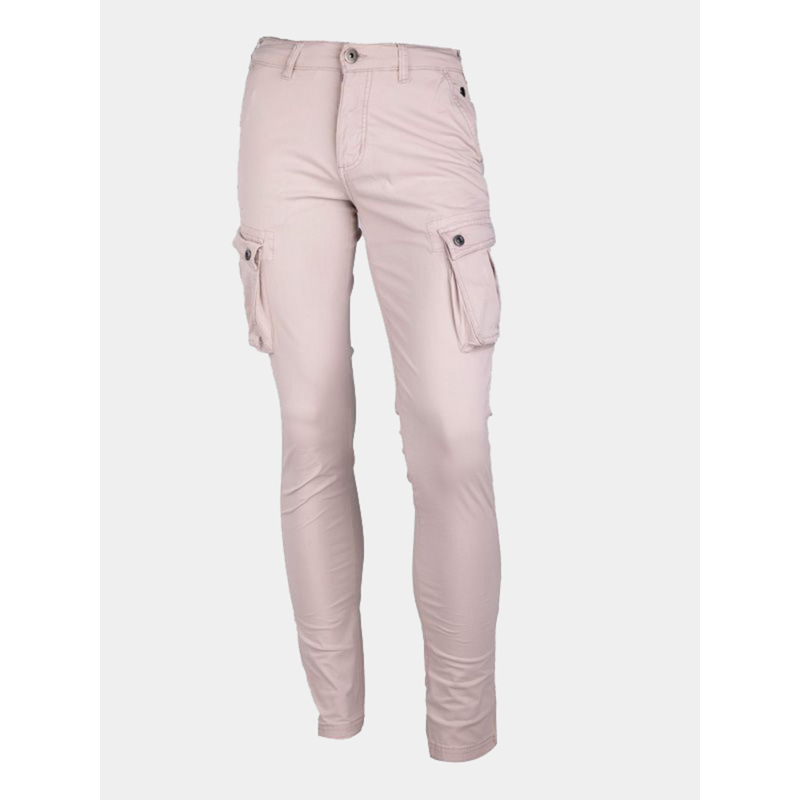 Pantalon cargo talina beige homme - La Maison Blaggio