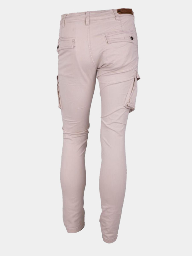 Pantalon cargo talina beige homme - La Maison Blaggio
