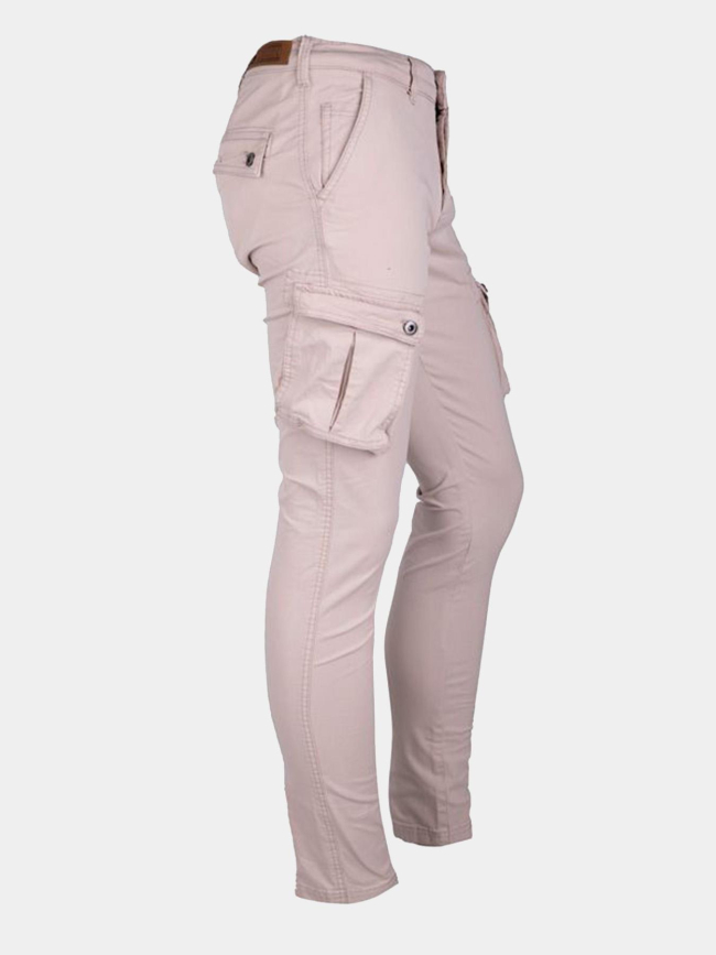 Pantalon cargo talina beige homme - La Maison Blaggio