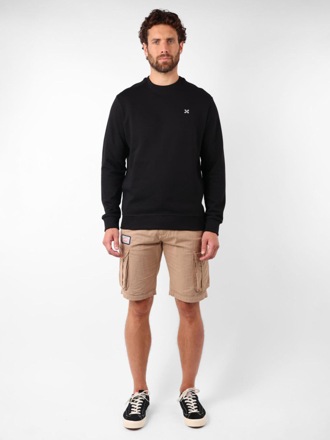 Short cargo rayé avec ceinture orpek marron homme - Oxbow