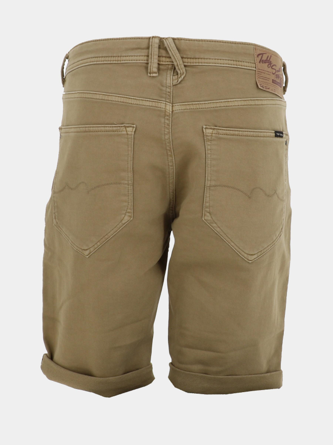 Short denim scotty 3 regular beige homme - Teddy Smith