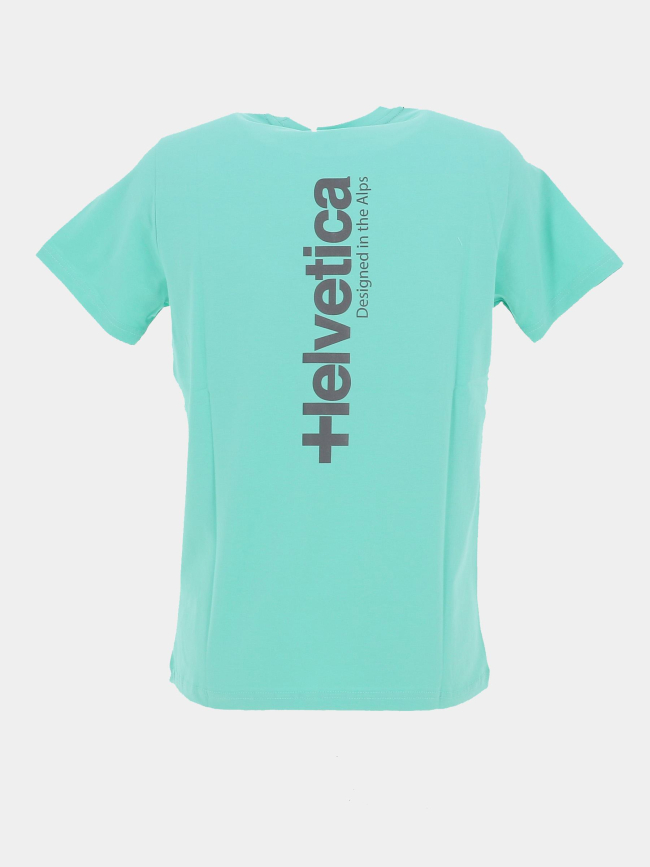 T-shirt quintana ice vert bleu homme - Helvetica