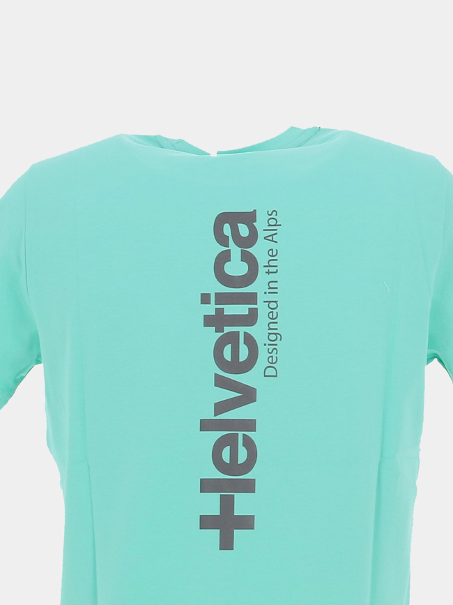 T-shirt quintana ice vert bleu homme - Helvetica