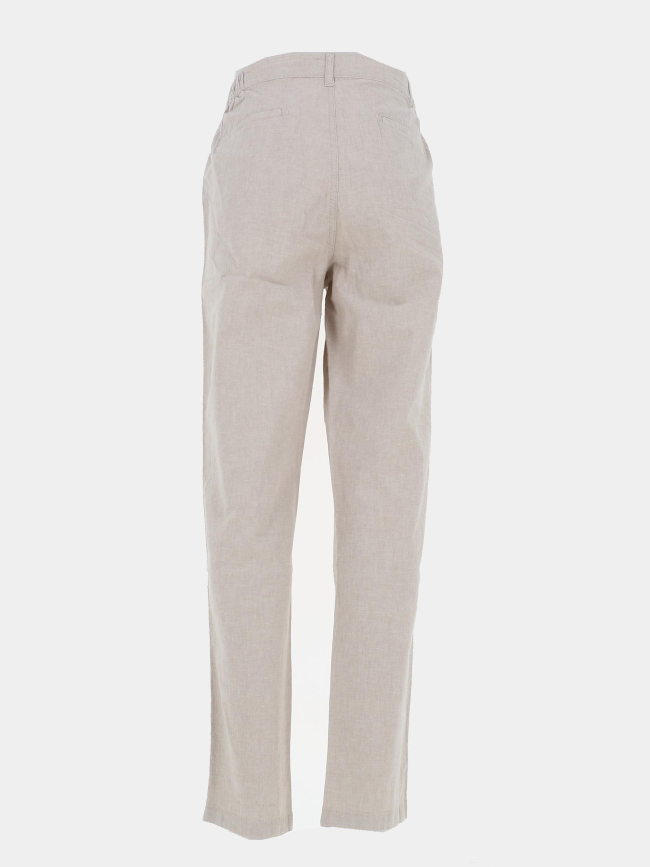 Pantalon chino lin beige homme - Teddy Smith