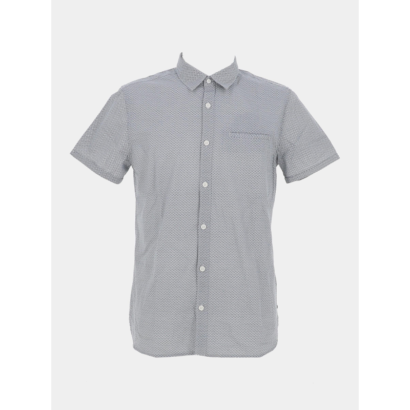 Chemise à manches courtes cut bleue homme - Teddy Smith