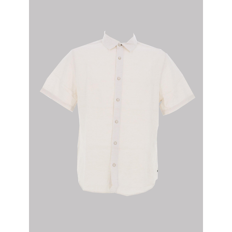 Chemise lin pietro beige homme - Teddy Smith