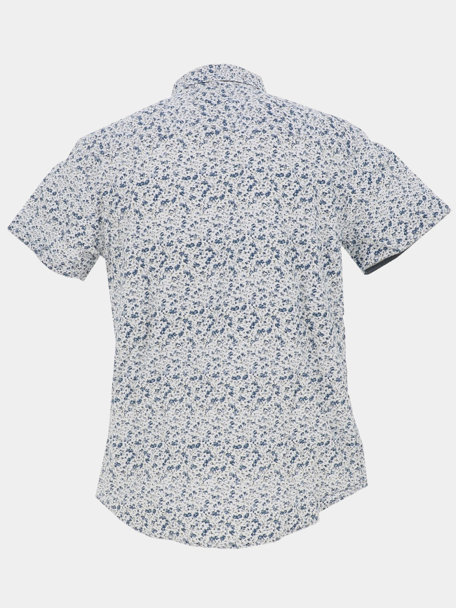 Chemise en popeline à motif floral blanc homme - Rms 26