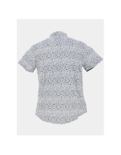 Chemise en popeline à motif floral blanc homme - Rms 26
