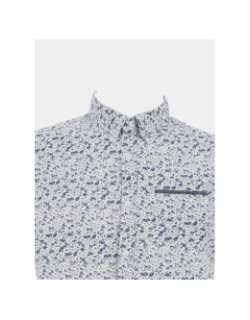 Chemise en popeline à motif floral blanc homme - Rms 26