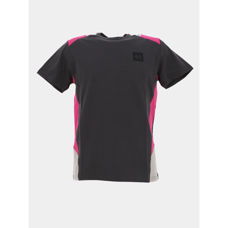 T-shirt lincoln gris rose homme - Helvetica