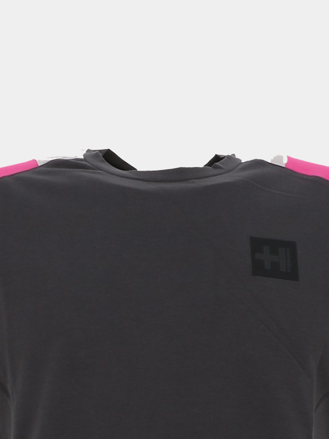 T-shirt lincoln gris rose homme - Helvetica