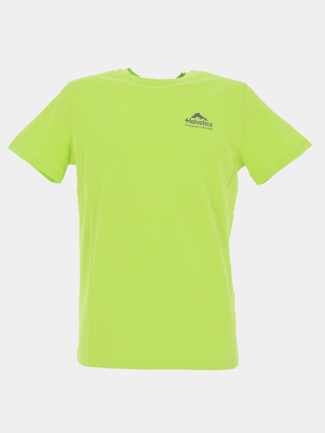 T-shirt yucatan vert homme - Helvetica