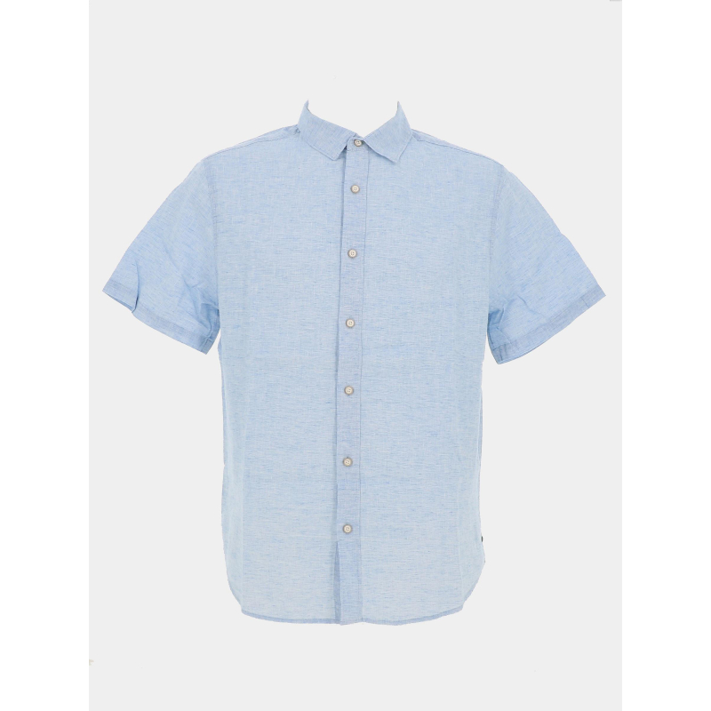 Chemise manches courtes pietro bleu homme - Teddy Smith