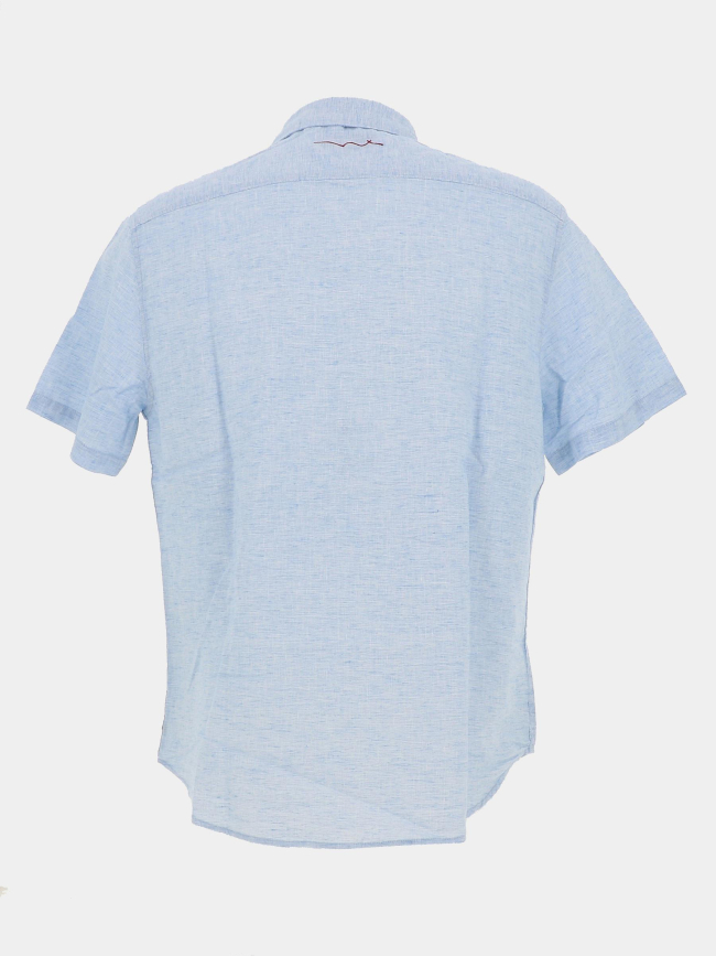 Chemise manches courtes pietro bleu homme - Teddy Smith