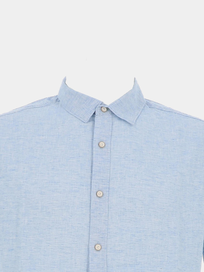 Chemise manches courtes pietro bleu homme - Teddy Smith