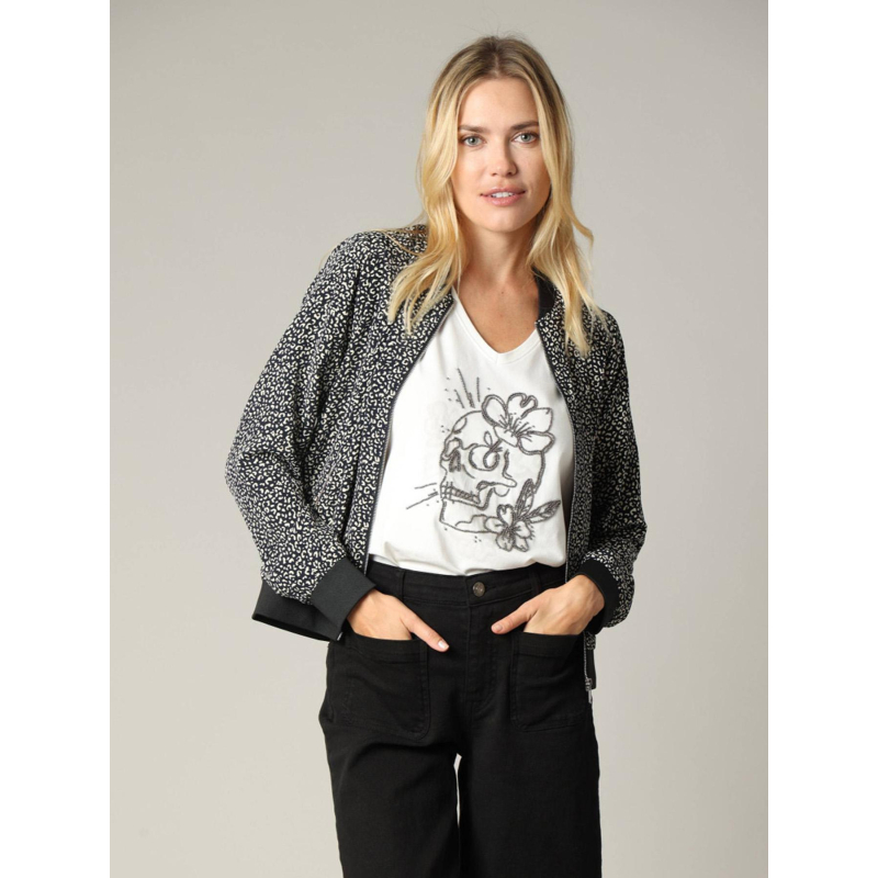 Veste bomber crista noir femme - Deeluxe