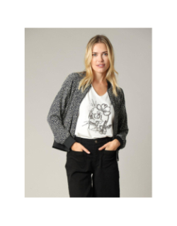 Veste bomber crista noir femme - Deeluxe