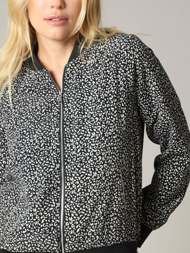 Veste bomber crista noir femme - Deeluxe