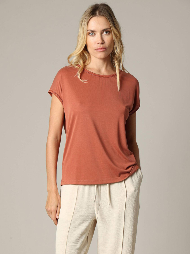 T-shirt vienna terracota femme - Deeluxe