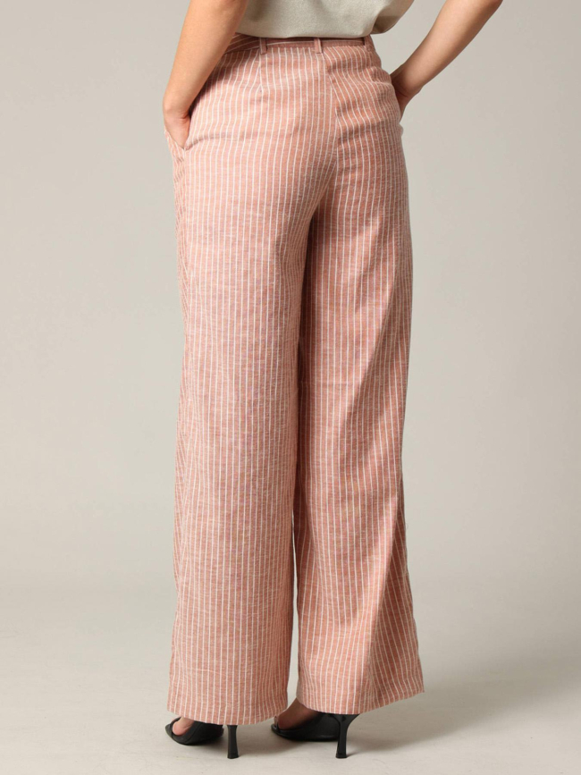 Pantalon rayé azalia rouge femme - Deeluxe