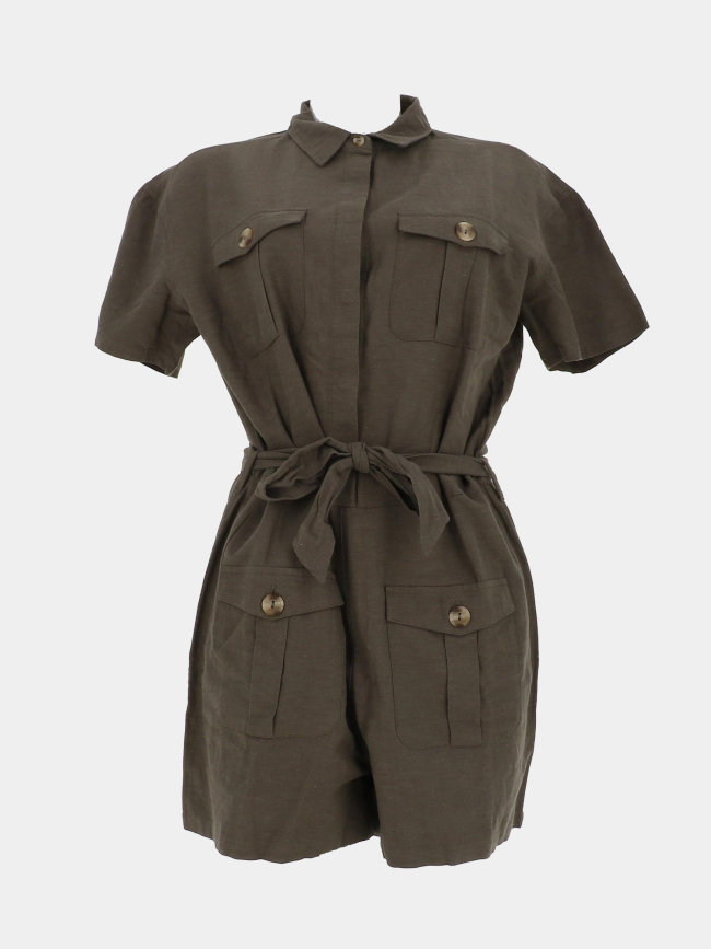 Combishort rina kaki femme - Teddy Smith