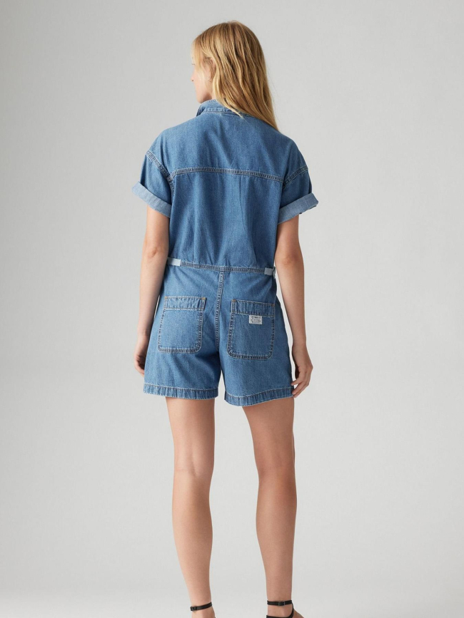 Combishort en jean surplus bleu femme - Levi's