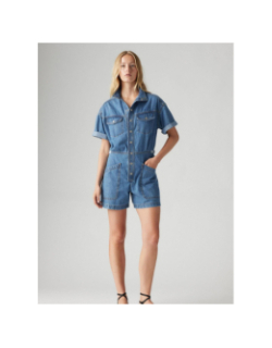 Combishort en jean surplus bleu femme - Levi's