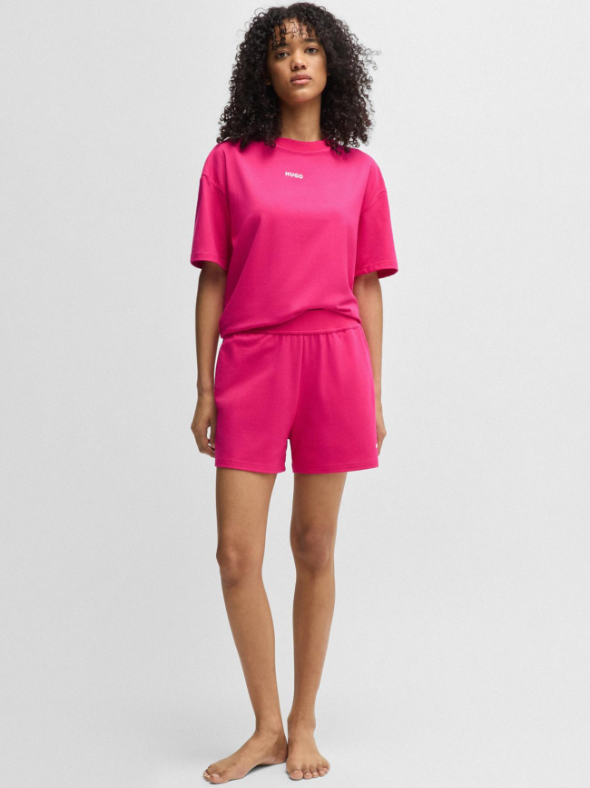 Short jogging shuffle rose femme - Hugo