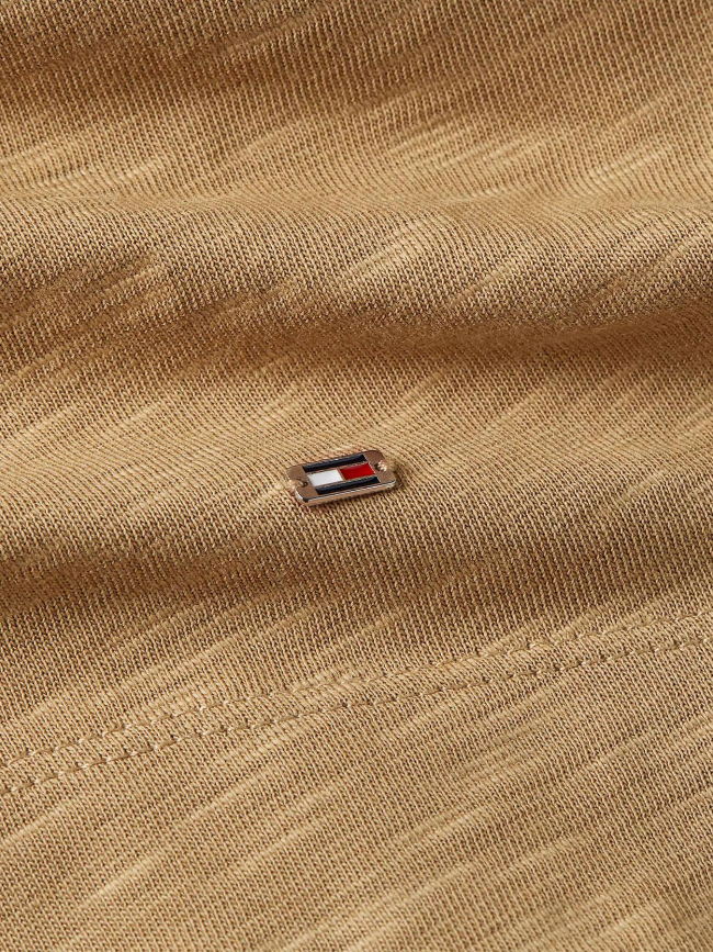 Robe midi fendue col bateau marron femme - Tommy Hilfiger